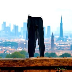 Women’s Black High-Waisted Leggings size small. Made in Indonesia. No rips